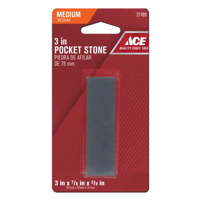 3 Inch Aluminum Oxide Pocket Sharpening Stone 80 Grit Model 21169n
