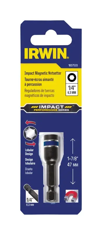 Impact Performance 1/4 In. Sae Lobular Power Nut Driver 1-7/8 In. Length