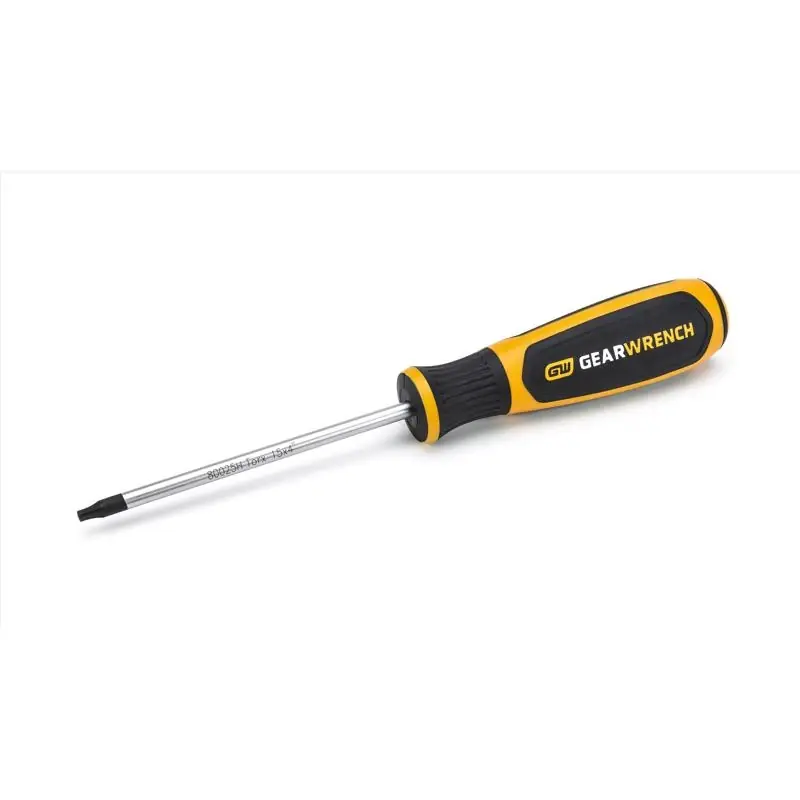 Gearwrench T15 X 4 In. Alloy Steel Torx Screwdriver Bi-material Handle