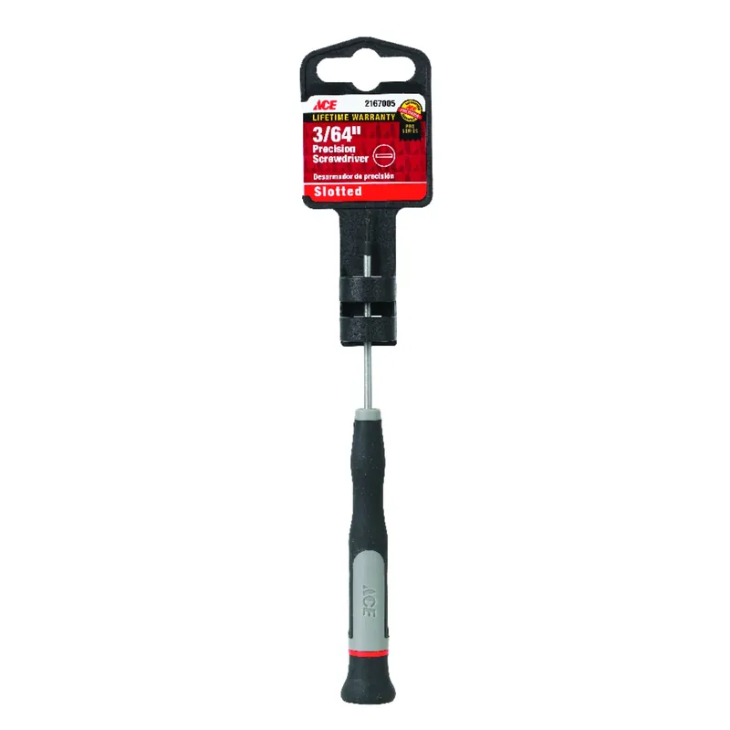 3/64 In. X 2-1/2 In. Slotted Precision Screwdriver With Chrome Plated Handle