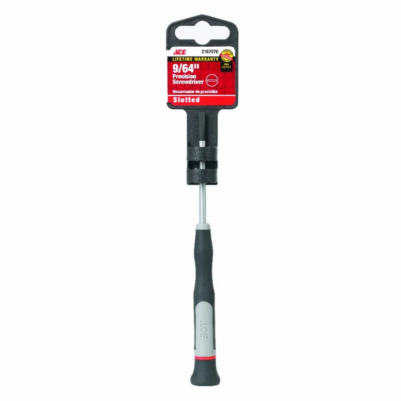 2-1/2 In. Slotted 9/64 Precision Screwdriver With Soft Grip Handle