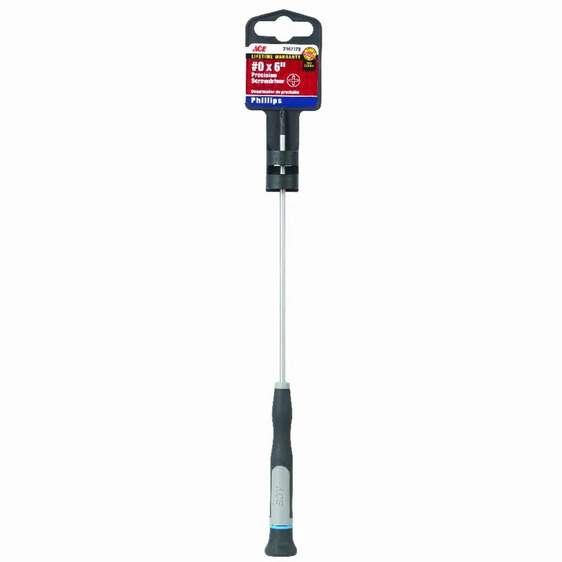 6 In. Phillips No. 0 Precision Screwdriver With Soft Grip Handle