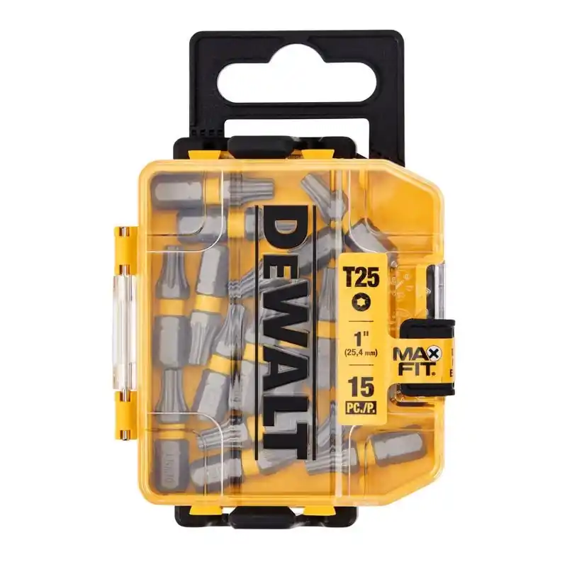 Max Fit Torx T25 X 1 Inch Long Screwdriver Bit Set - 15 Pieces