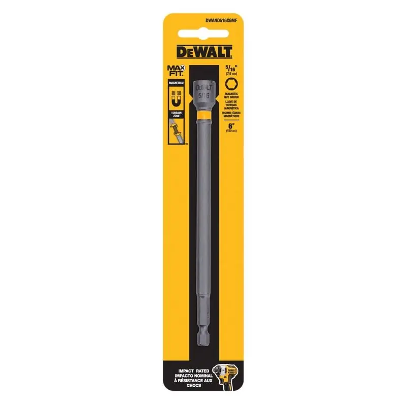 DeWalt Max Fit 5/16 In. X 6 In. L Steel Nut Driver 1 Pk