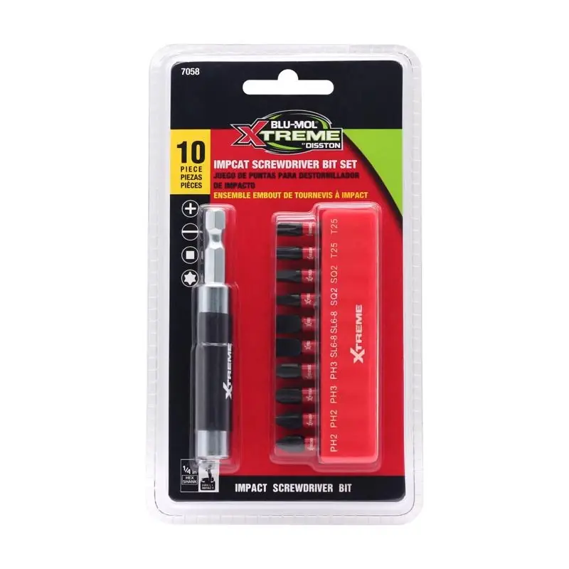 Impact Driver Bit Set 11 Pieces Hex Shank E0217058