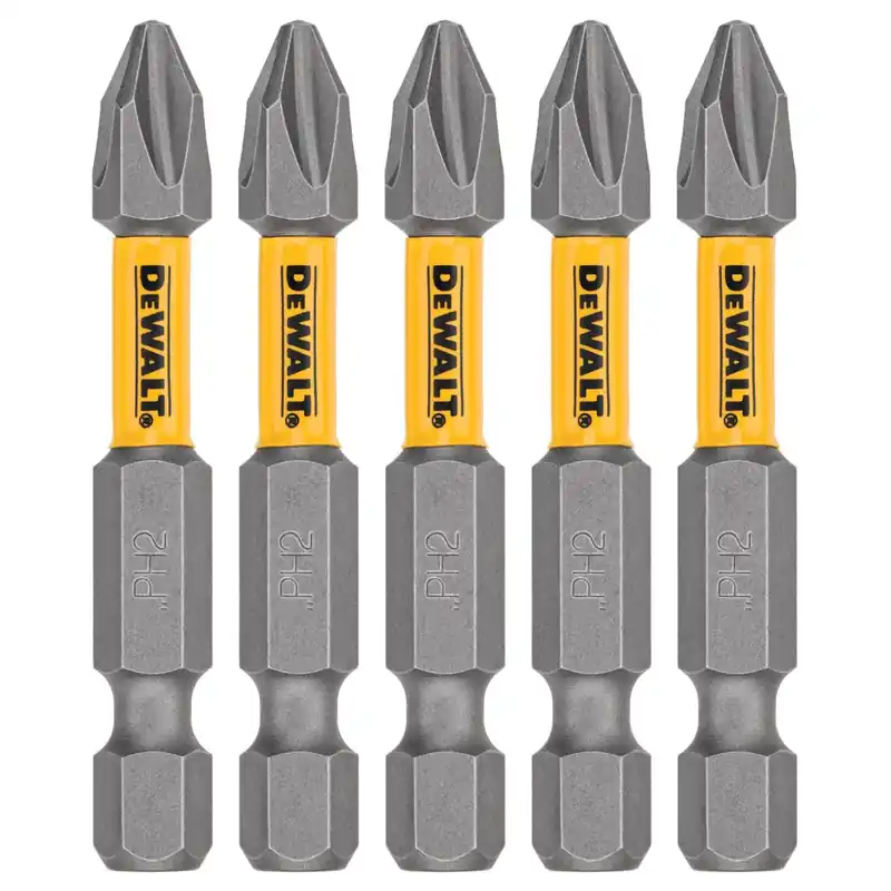 DeWalt Max Fit Phillips 2 X 2 In. L Screwdriver Bit Set Steel 5 Pk