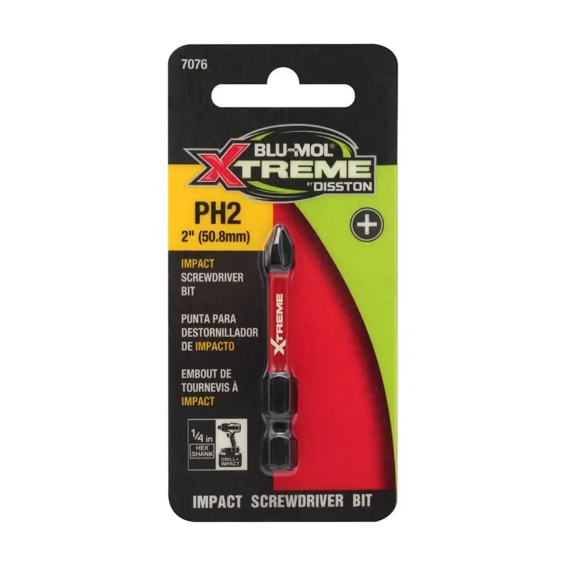 Phillips 2 X 2 Inch Screwdriver Bit S2 Tool Steel 2 Piece Set