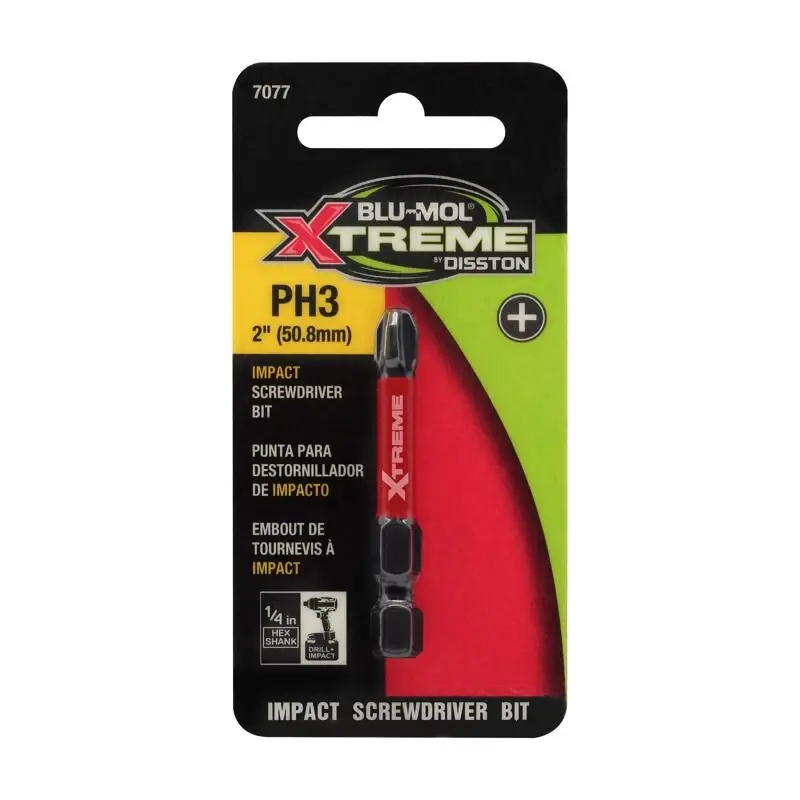 Phillips Screwdriver Bit 3 X 2 In. L S2 Tool Steel 1 Pc