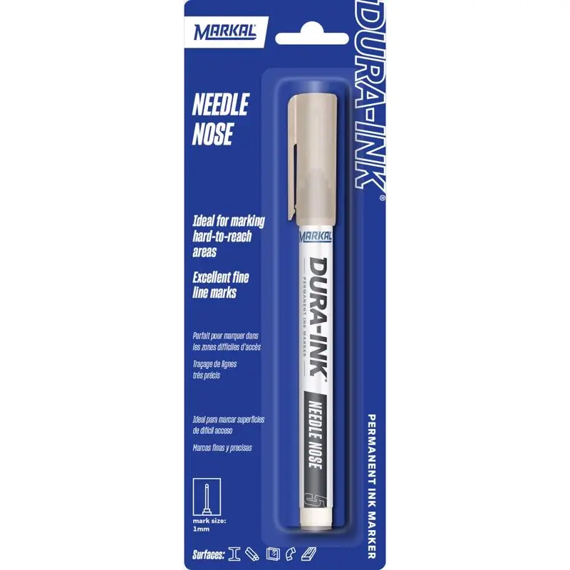 Markal Dura-ink Black Needle Nose Permanent Marker 1 Pk