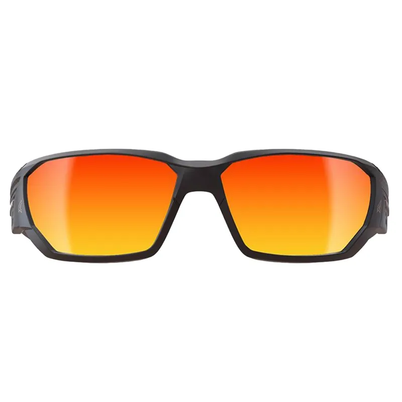 Edge Eyewear Dawson Anti-Fog Safety Glasses Red Mirror Lens Black Frame 1 Pk