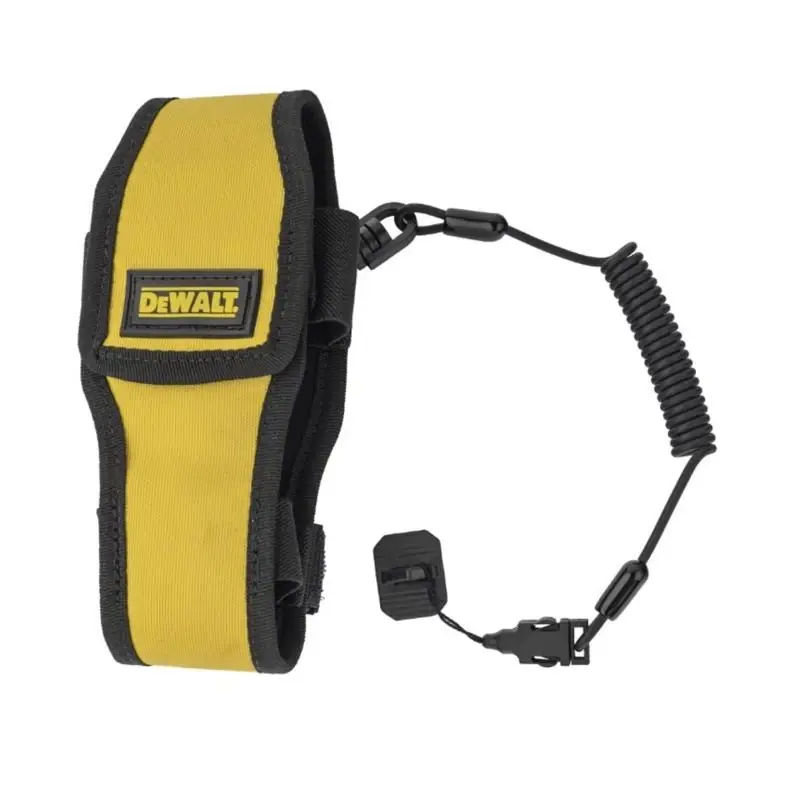 Mobile Phone Holder With Lanyard, 2.95 In. Width, 2 Lb. Capacity, Black/yellow