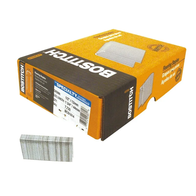 Hardwood Flooring Staples, 15-1/2 Gauge, 1-3/4 In.