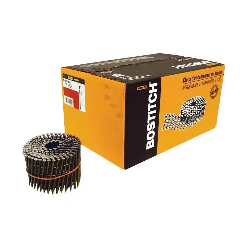 Bostitch 3-1/4 In. L X 11 Ga. Wire Coil Coated Framing Nails 15 Deg 2700 Pk
