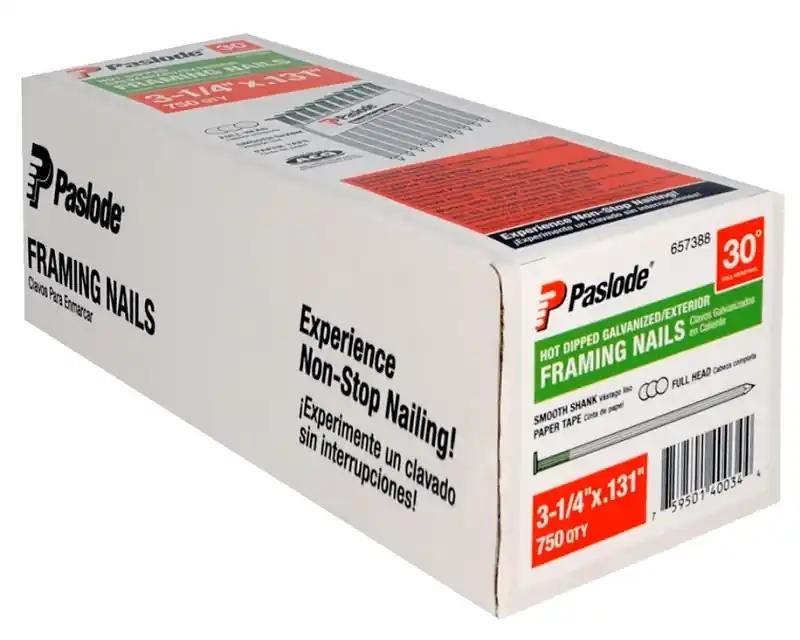 Paslode 3-1/4 In. Framing Hot-Dipped Galvanized Steel Nail Round Head