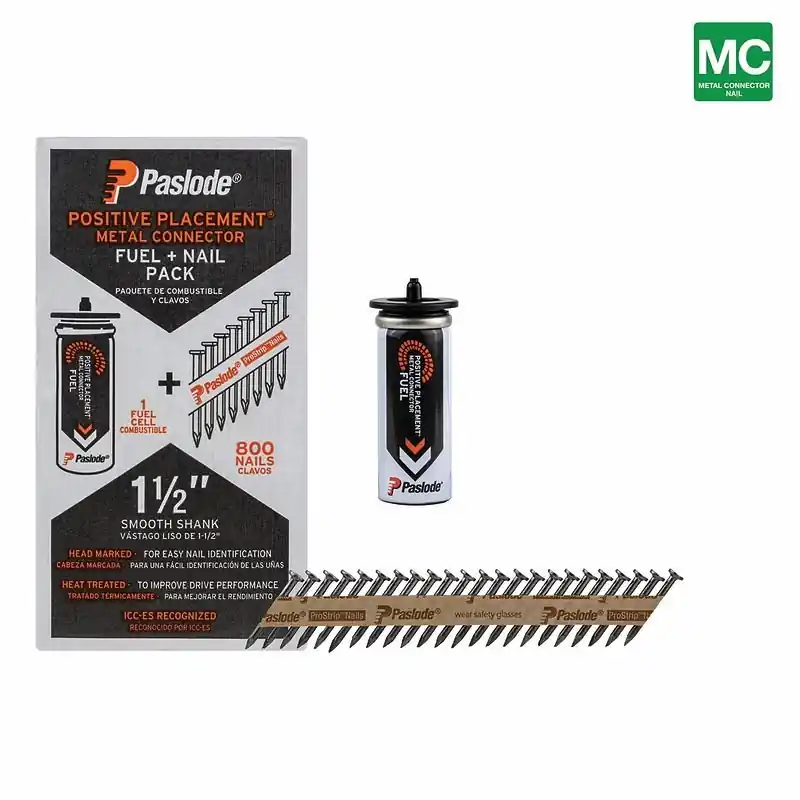 Paslode ProStrip 1-1/2 In. L Plastic Strip Brite Fuel And Nail Kit 30 Deg 1 Pk