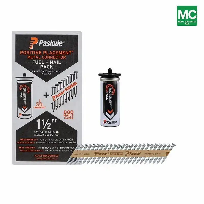 Paslode ProStrip 1-1/2 In. L Paper Strip Galvanized Fuel And Nail Kit 30 Deg 1 Pk