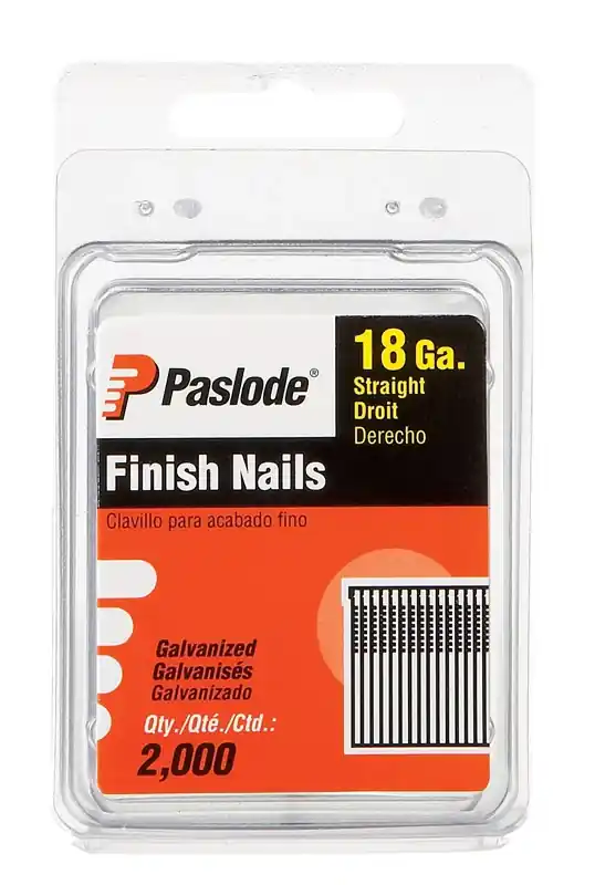 Paslode 1-1/2 In. L X 18 Ga. Straight Strip Galvanized Brad Nails 2,000 Pk