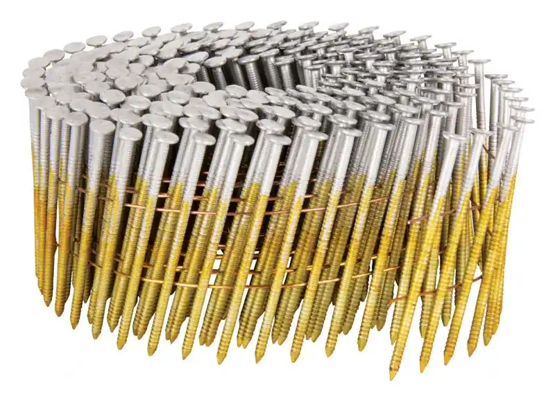 Metabo HPT 2-1/4 In. L X 16 Ga. Wire Coil Stainless Steel Siding Nails 15 Deg 900 Pk