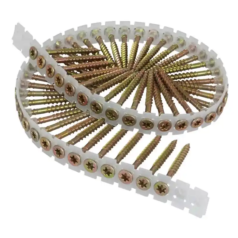 Senco No. 8 X 2 In. L Rex Yellow Zinc Twin Thread Wood Screws 1000 Pk