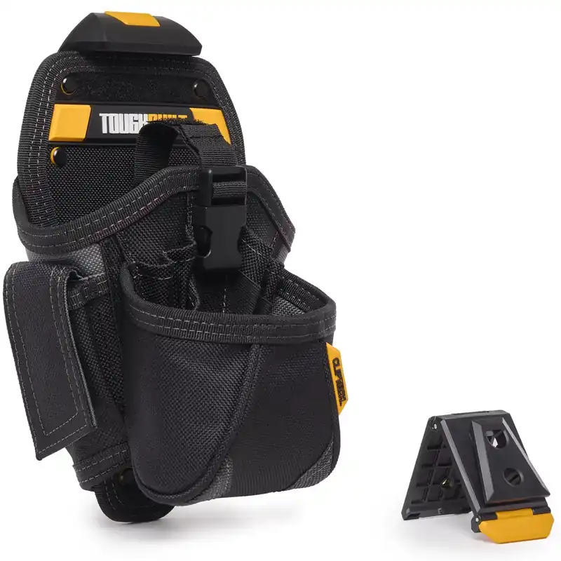 8.5 In. W X 12 In. H Polyester Drill Holster Tool Pouch 15 Pocket Black/gray
