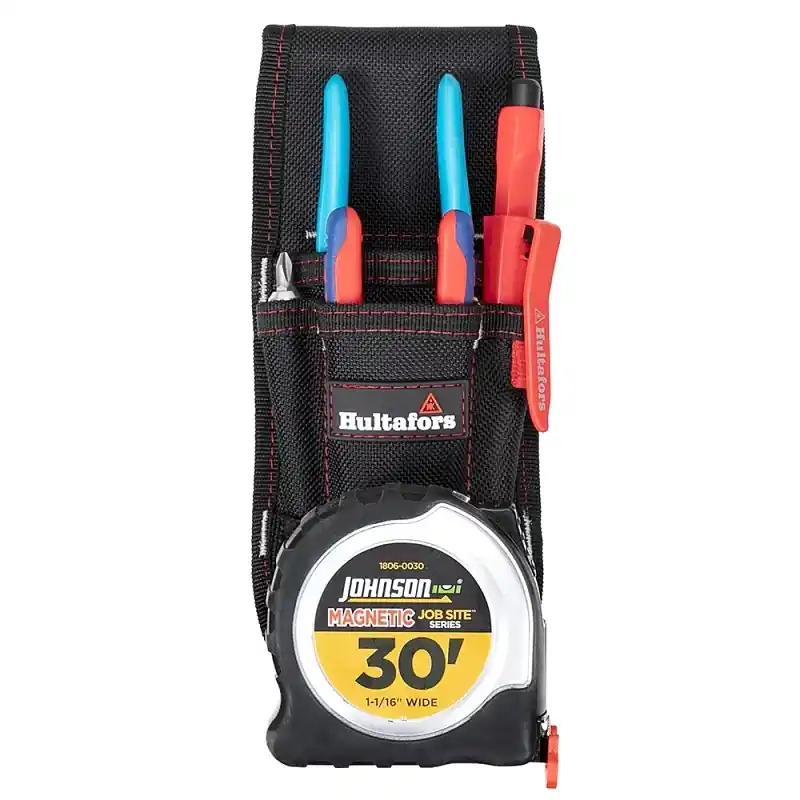 Hultafors Heavy Duty Tool Organizer Black And Red With Multiple Compartments