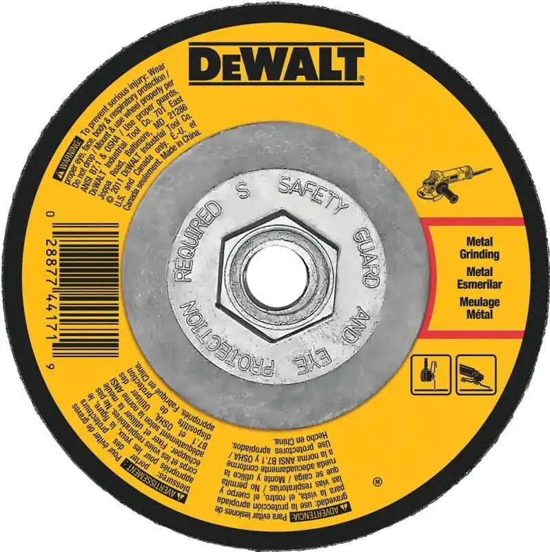 Metal Grinding Wheel, 1/8 X 5/8 X 4-1/2 In.