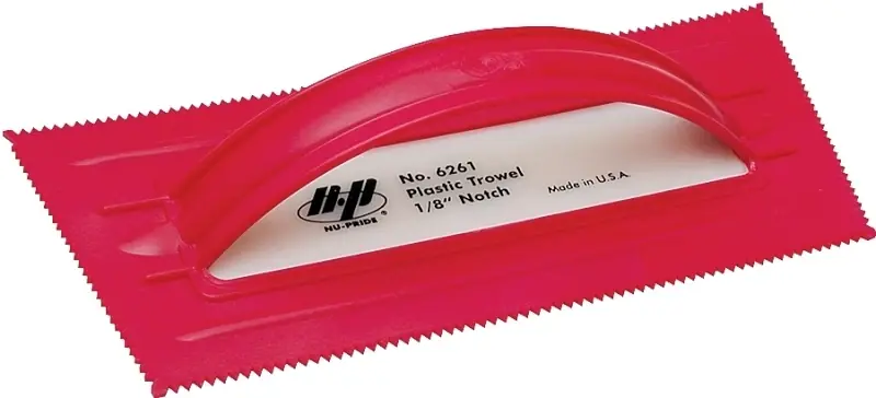 1/8 In. X 1/16 In. Disposable V-notched Trowel - Comfortable Grip