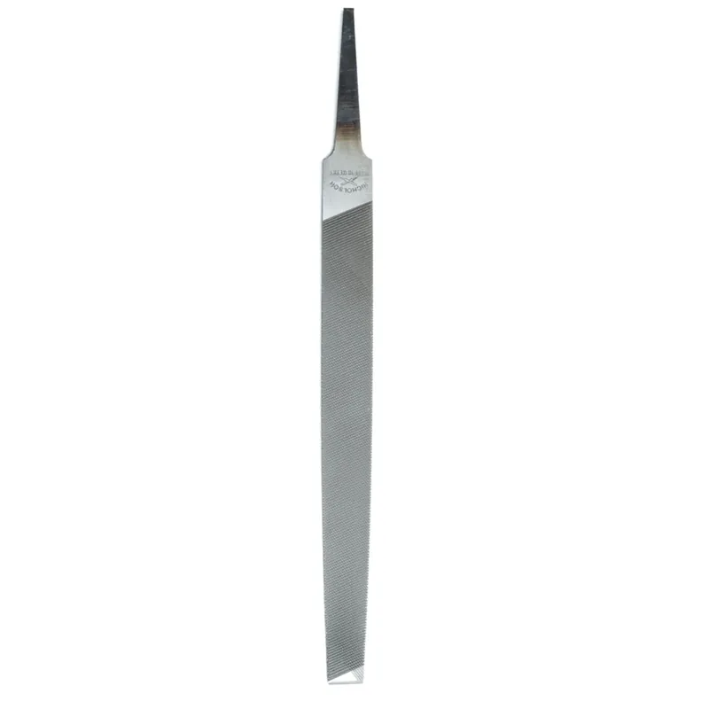 Nicholson 6 In. Steel Double Cut Bastard Flat File - Ideal For Machinists