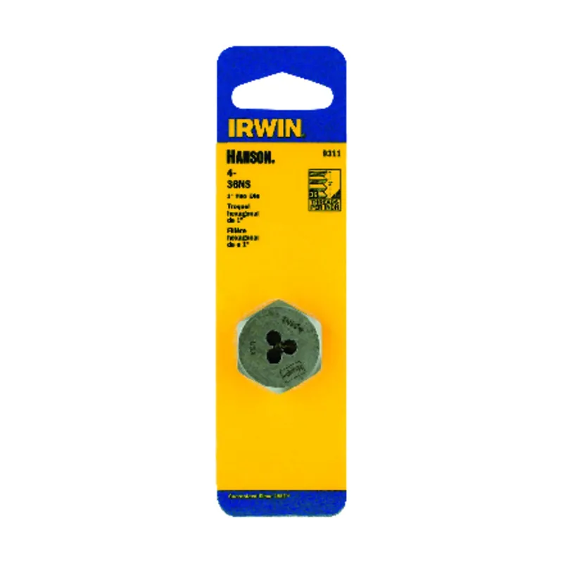 Hanson High Carbon Steel Sae Hexagon Die 4-36ns For Taps And Dies