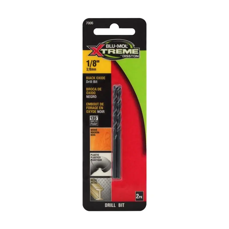Blu-Mol Xtreme 1/8 In. High Speed Steel Drill Bit 1 Pk