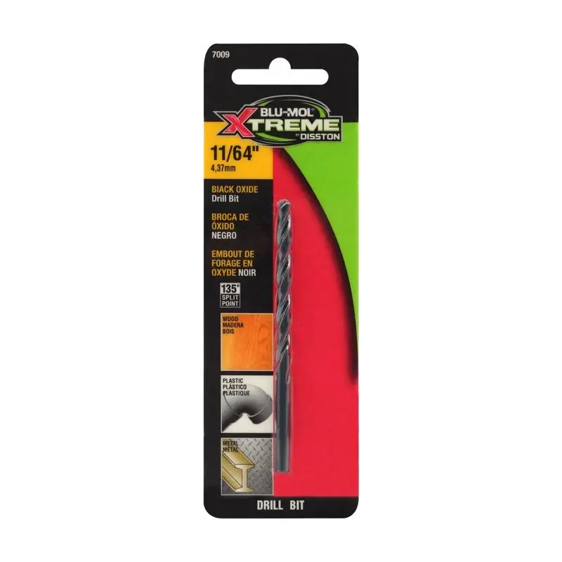 Blu-Mol Xtreme 11/64 In. High Speed Steel Drill Bit 1 Pk