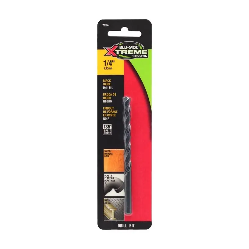 Blu-Mol Xtreme 1/4 In. High Speed Steel Drill Bit 1 Pk