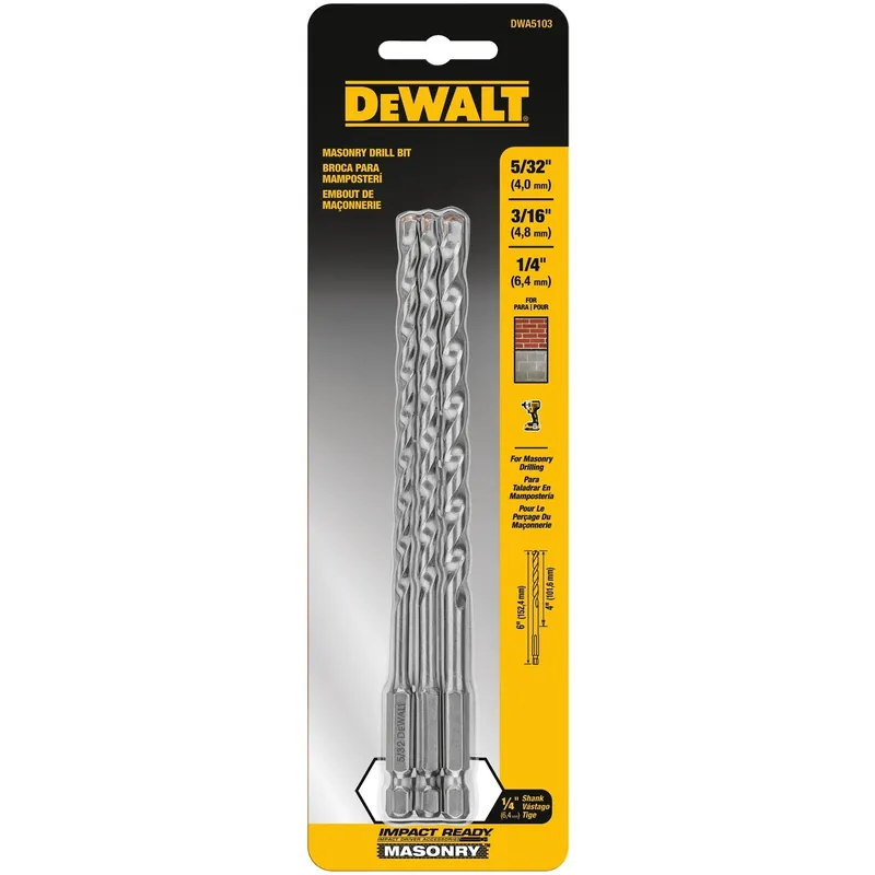 3-Pc. Rotary Masonry Bit Set