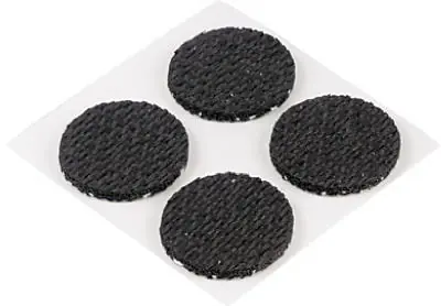 Shepherd Foam Self Adhesive Anti-Skid Pad Black Round 24 PK