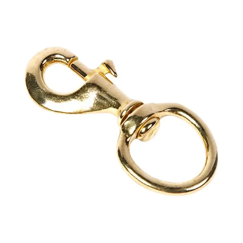 Bronze Bolt Snap Hook – 70 lb Capacity, 3.1" Length, Yellow Finish