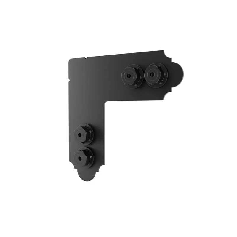 Owt Lite Laredo Sunset 4 In. 12-gauge Black Galvanized 90° Wood Connector Plate Kit