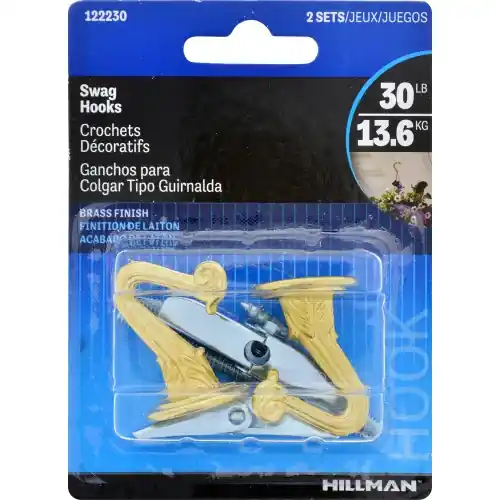 The Hillman Group 2-Pack Metal Swag Hooks