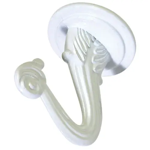 Hillman 2-Pack White Swag Hooks