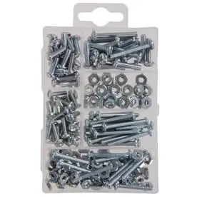 Hillman 200-Piece Steel Zinc-Plated Combo Fastener Kit (Case Included)