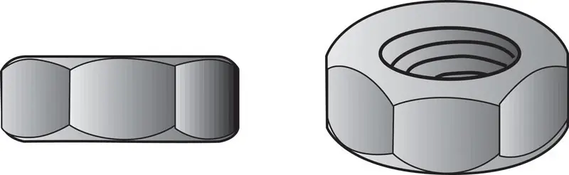 HILLMAN 5/16 In. Zinc-Plated Steel SAE Hex Nut 1 Pk