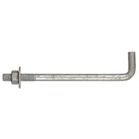The Hillman Group 50-Count 1/2-in X 12-in Round-Head Hot-Dipped Galvanized Anchor Bolt With Washers And Nuts