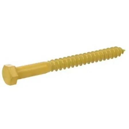 Deck Plus 3/8" X 5" Tan Ceramic Hex-head Exterior Lag Screws - 25 Count
