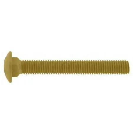 Deck Plus 3/8-16 X 5" Coated Coarse Thread Carriage Bolt - 25 Count