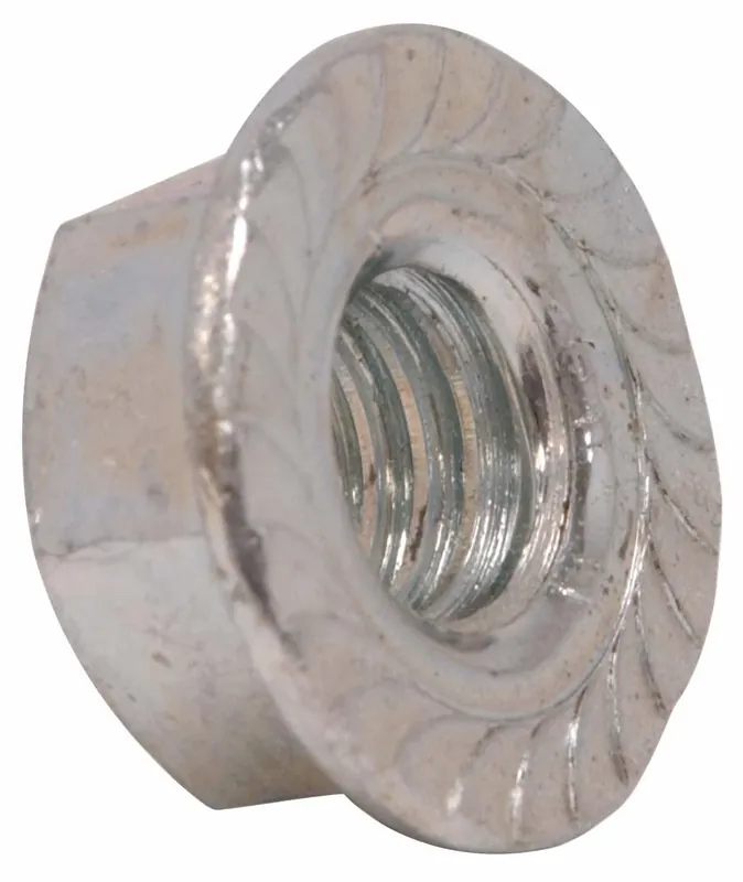 3/8-24 Stainless Steel Serrated Lock Nut - Durable Fastening Solution