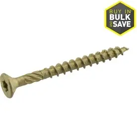 Power Pro Exterior Wood Screws, 10 X 2.5-In., 1/8-Keg