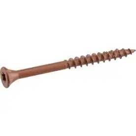  8 X 2-inch Red Ceramic Deck Screws - 1 Pound