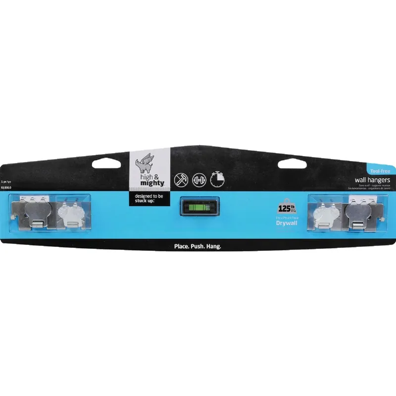 Picture Hanger With Level, Holds 125-Lbs.