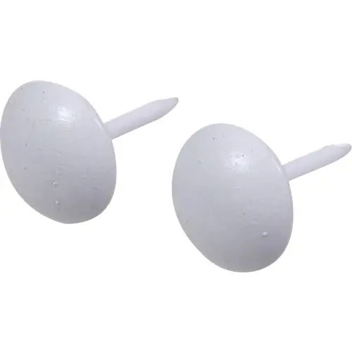 Hillman 25 Count 16-Gauge 0.75-in White Furniture Nails