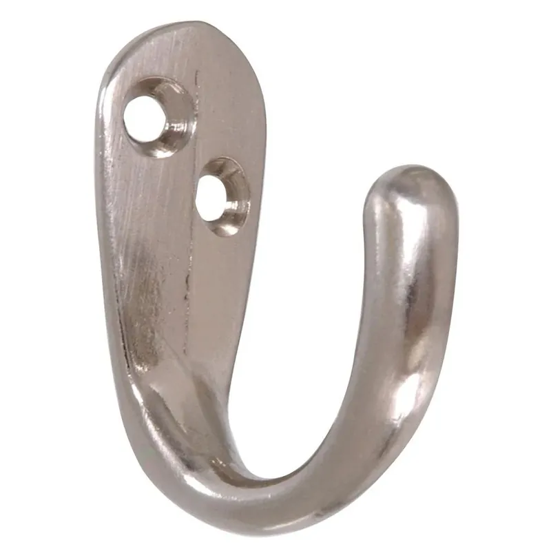 The Hillman Group 852284 Clothes Hook, Satin Nickel