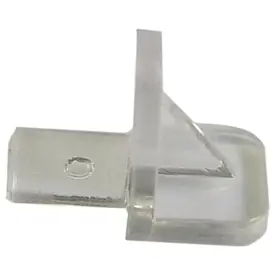 Hillman 8-Pack 5mm Clear Plastic Square Shelving Hardware